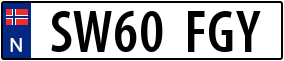 Truck License Plate